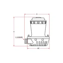Shurflo Bilge Pump 12V 2000Gph