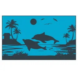 Affordable Camping Mats Annex Mat Dolphin Cove Aqua/Grey 4.0 x 2.4m
