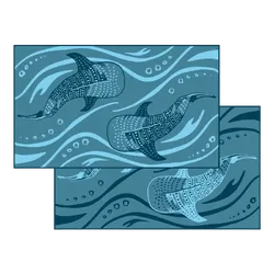 Affordable Camping Mats Annex Mat Whale Shark Light Blue/Dark Blue 3.0 x 2.4m