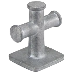 Cross Bollard 80mm Alloy Weld On