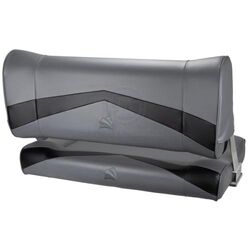Relaxn Seat Console Double Flip Back Dark Grey / Black Carbon (No Arms)