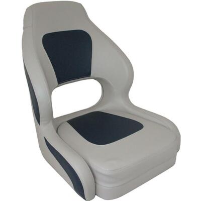 Helmsmen Seat Commodore - Light Grey/ Dark Blue & Grey Premium Seat Cover