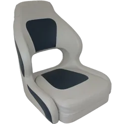 Helmsmen Seat Commodore - Light Grey/ Dark Blue & Grey Premium Seat Cover