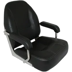 MOJO Deluxe Seat Stainless Steel - Black & Premium Grey Seat Cover