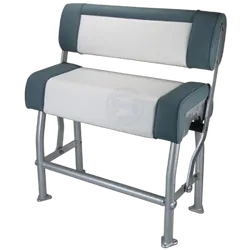 Relaxn Flipback Centre Console Frame Anodised Frame White/Grey Cushion Set (2 boxes)