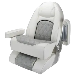 Relaxn Nautilus Premium White/ Grey Boat Seat