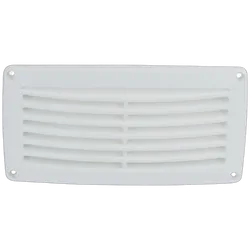 Vent Louvre 206mm x 106mm White Abs Plastic