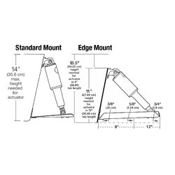 Lenco Complete Standard Trim Tab Kit 9"X12" Led - Polished