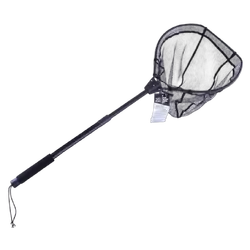 Telescopic Boat Landing Net With larger Head ( Frame:39x50cm - Mesh size 6mm Base 8mm Side - Handle Telescopic )