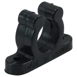 Tube Clip 30mm Plastic Black