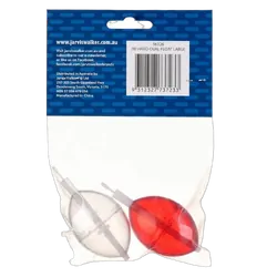 Hard Oval Plastic Floats - LG - 2pk