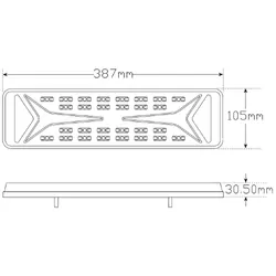 Combination Lamps 3857ARWMLCSB (Left)