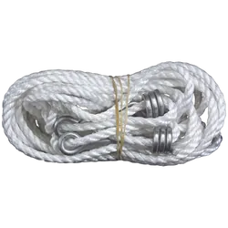 Supex Double Guy Rope Kit - 6 mm Rope, Metal Slides & Springs