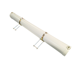 Coast to Coast White Pole Carrier Complete Kit - 150mm Dia | 2000mm L