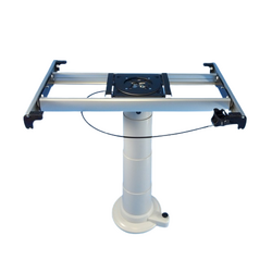 Table Leg, Telescopic & Adjustable W/ Turntable Sliding System. 0612500etug (3 Part Pick)