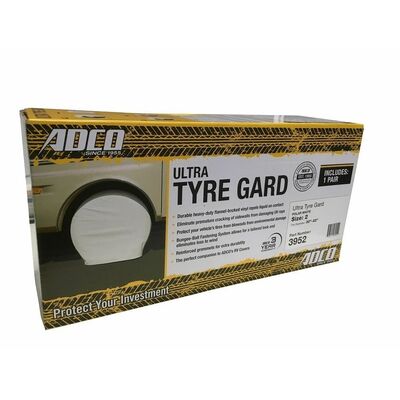ADCO 30"- 32" Ultra Tyre Guard White Pair