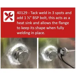 Kus Weld In Flange 1-1/4 inch BSP Alloy