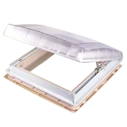 Thule Roof Vent, White/Cream, With Insect Screen And Sunblock Blind 12v #200063