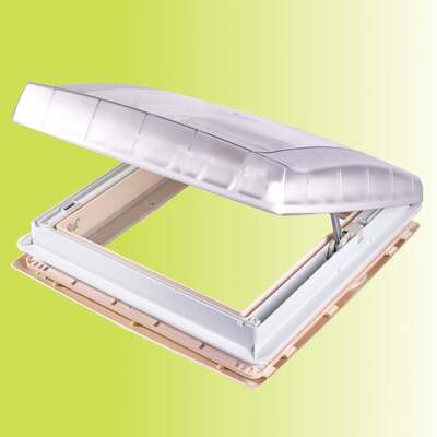 12V vent, Translucent/Cream, with insect screen and sunblock blind #200061
