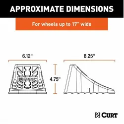 Curt Wheel Chocks - Pair. 22800
