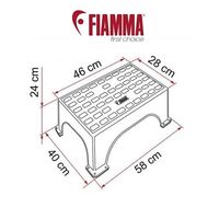 Fiamma Large Plastic Step Platinum Magnum