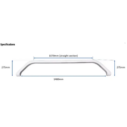 Jayco Late Model Heritage Double Wheel Spat White. C1958B