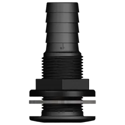 Skin Fitting 1" Bsp 25mm Tail Black Trudesign