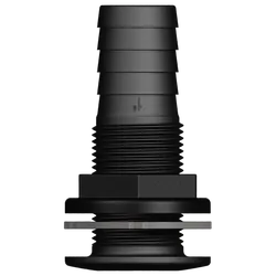 Skin Fitting 1" Bsp 28mm Tail Black Trudesign