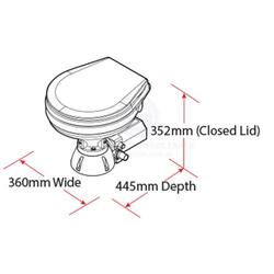 Toilet TMC electric standard style small size bowl 12V