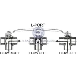 Ball Valve L/PORT 3/8" BSP CP Brass