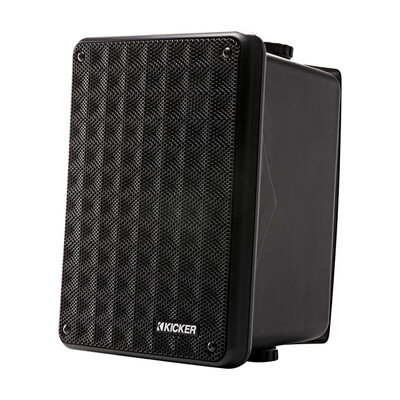 Kicker Black Indoor / Outdoor full-range, high-efficiency Speakers, Pair