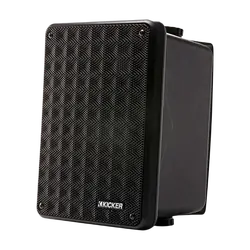 Kicker Black Indoor / Outdoor full-range, high-efficiency Speakers, Pair