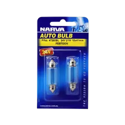 Narva 24V 21W Sv8-5.8 Festoon Globes (Blister Pack Of 2)
