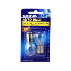 Narva 24V 21/5W P21/5W BAY15D Incandescent Globe (Blister Pack Of 2)