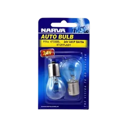 Narva 24V 32Cp (25W) BA15S Incandescent Globes (Blister Pack Of 2)
