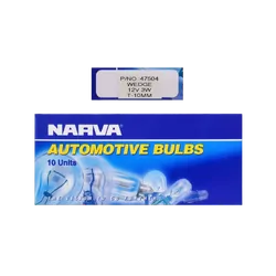 Narva 12V 3W W2.1 X 9.5D W3W Wedge Globes (Box Of 10)