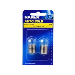 Narva 12V 10W R10W BA15S Incandescent Globes (Blister Pack Of 2)