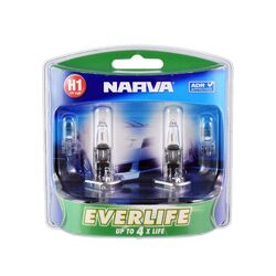 Narva H1 12V 55W Everlife Halogen Headlight Globes (Bl2)
