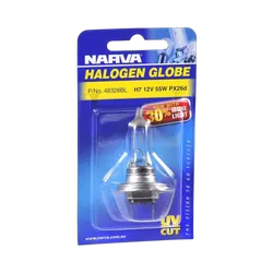 Narva 12V H7 55W Halogen Headlight Globes (Blister Pack Of 1)