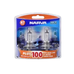 Narva H7 12V 55W Plus 100 Longer Life Halogen Headlight Globes (Bl2)