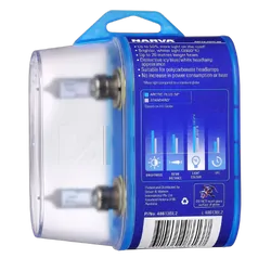 Narva Hb4 12V 51W Arctic Plus 50 Halogen Headlight Globes (Bl2)