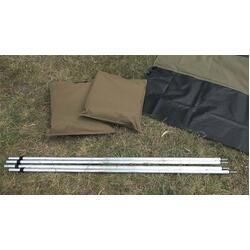 The Bush Company Solid Canvas Single Wall Kit with poles