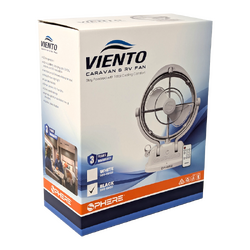 Sphere Viento Fan & Light With Usb A&C Outputs + Remote | Black