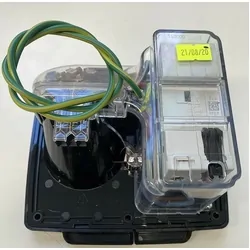 CMS 15A Single 15A Autoswitch Inlet Black w/ RCD Switch -Ip44. Jilcbbk-A