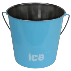 Bucket Stainless Steel 9 Ltr "Ice" Blue