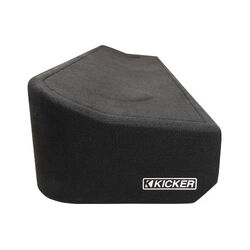 Kicker 51KFDL7T102L7T custom subwoofer enclosure with two 10" speakers fits select 2009-23 Ford F-series trucks