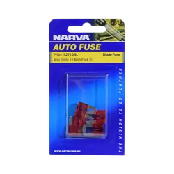 Narva 10 Amp Red Mini Blade Fuse (Blister Pack Of 5)