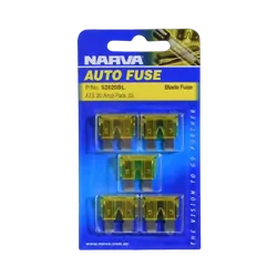 Narva 20 Amp Yellow Standard Ats Blade Fuse (Blister Pack Of 5)