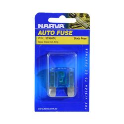 Narva 60 Amp Blue Maxi Blade Fuse (Blister Pack Of 1)