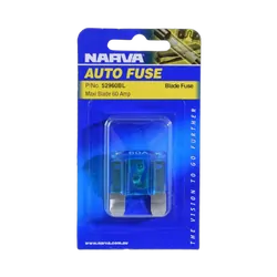 Narva 60 Amp Blue Maxi Blade Fuse (Blister Pack Of 1)